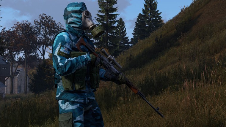 Голубое небо с облаками