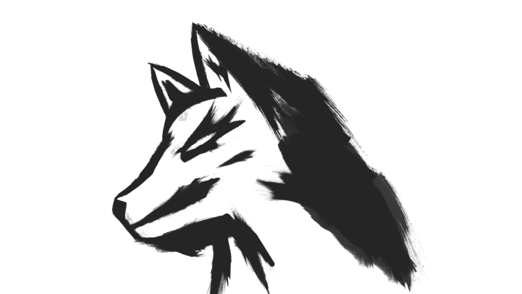 Логотип волка Минимализм