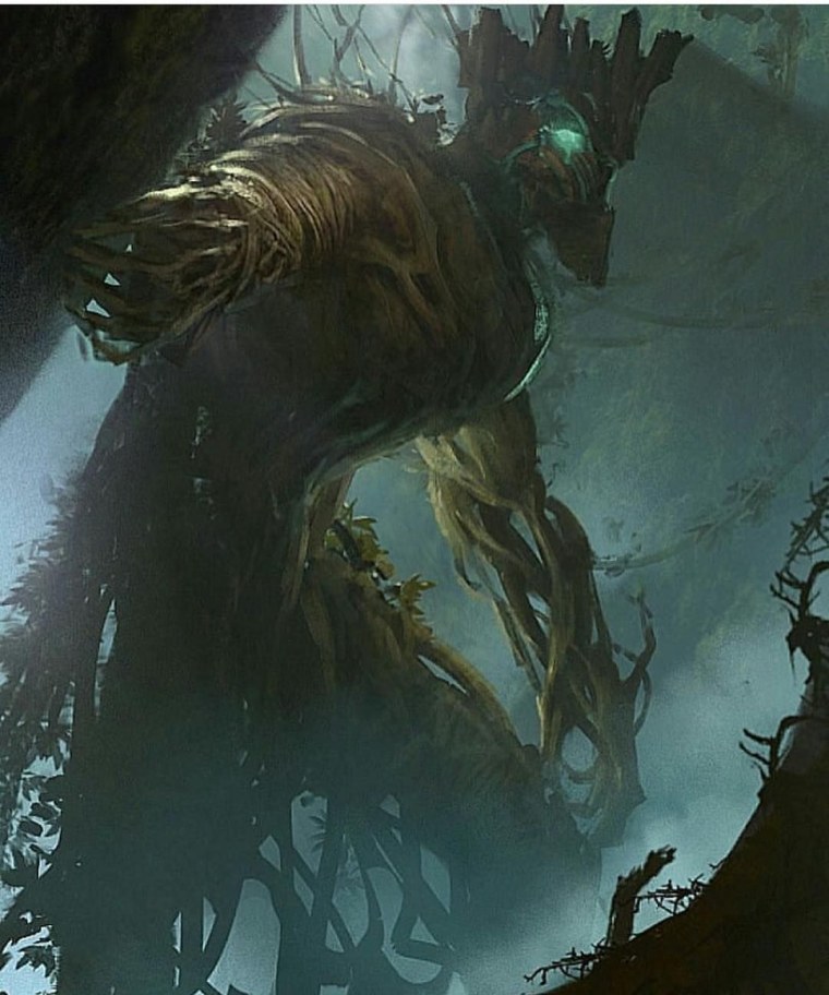 Монстр Энт фэнтези арт