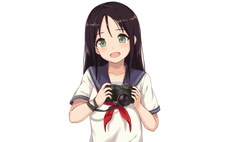 Аниме фотографирует