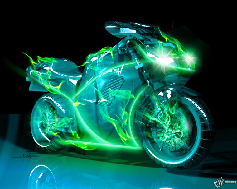 Мотоцикл Кавасаки неон