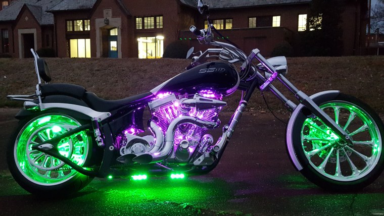 Необычные Неоновые мотоциклы