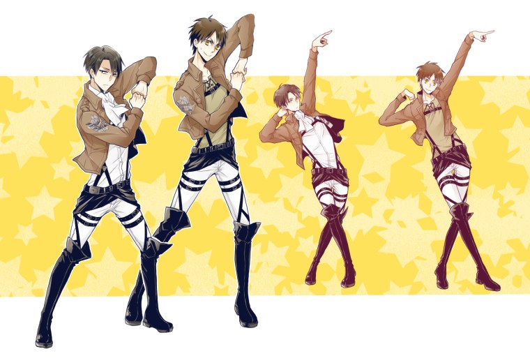 Танцы аниме атака титанов