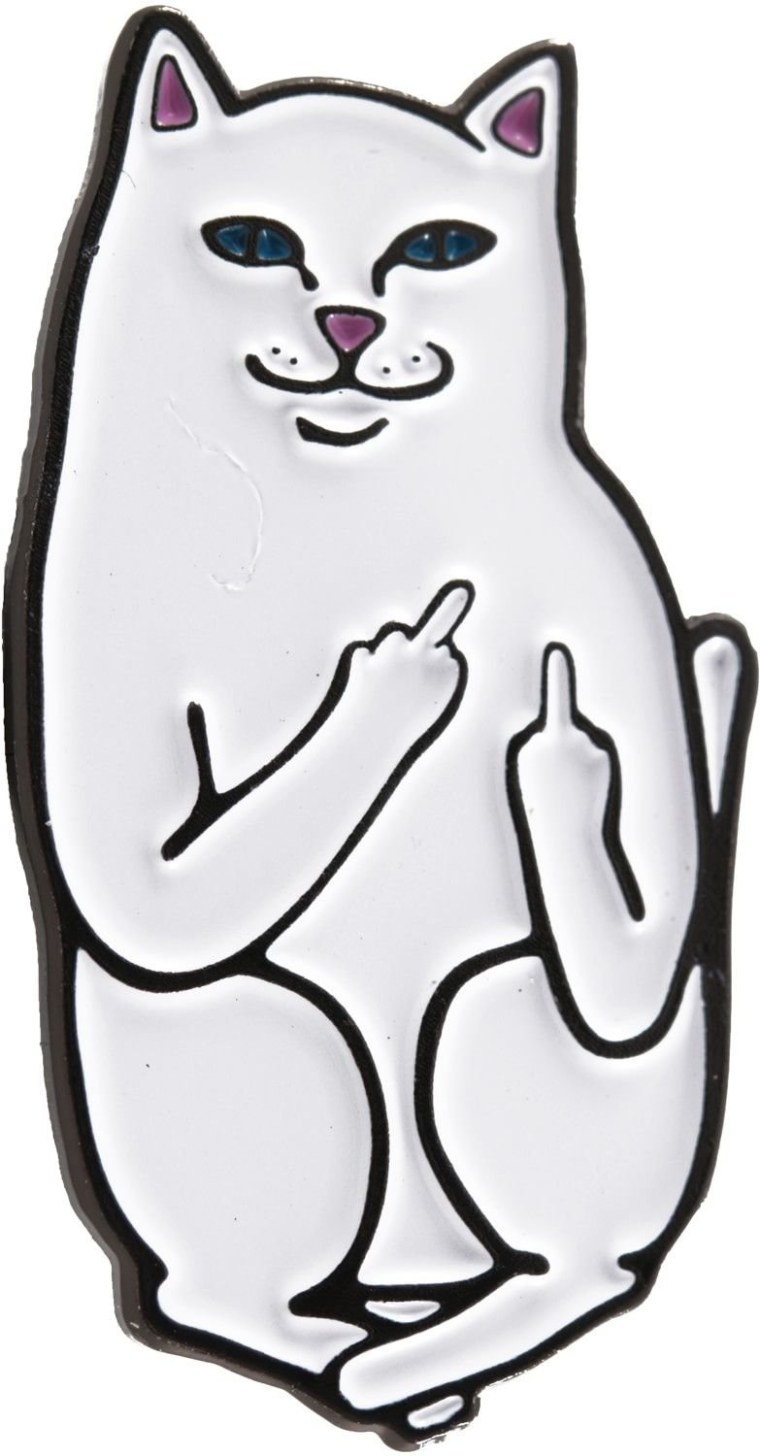 Котик показывающий средний палец