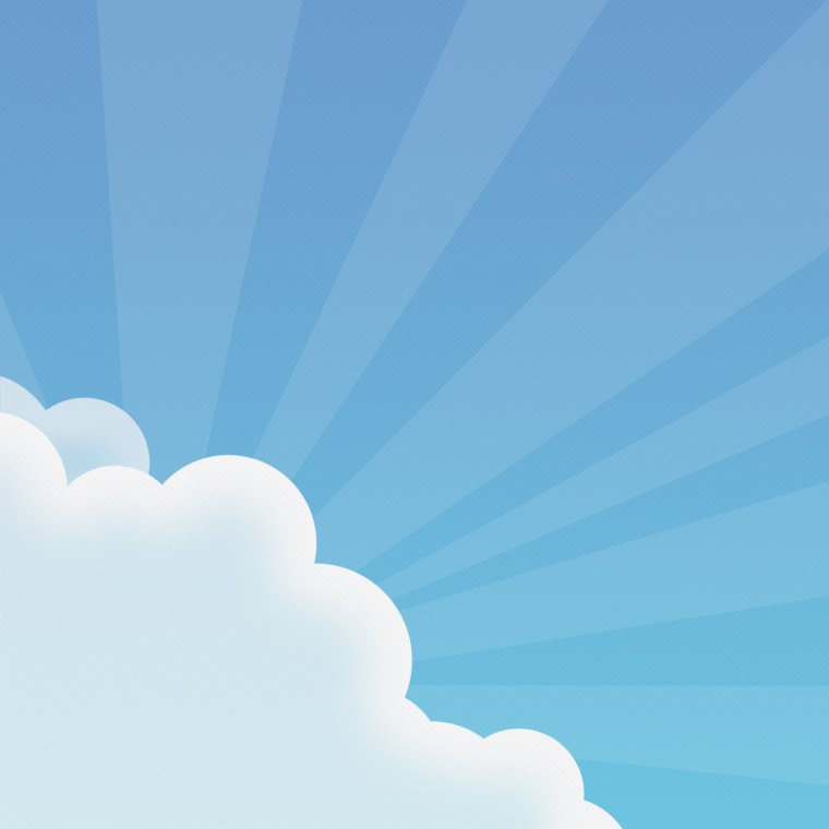 Красивое мультяшное небо