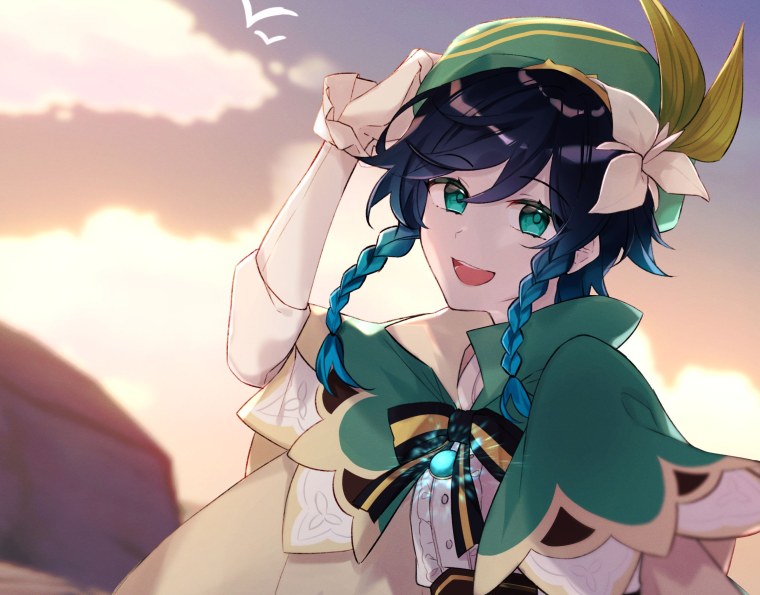 Обои с Венти Геншин Импакт