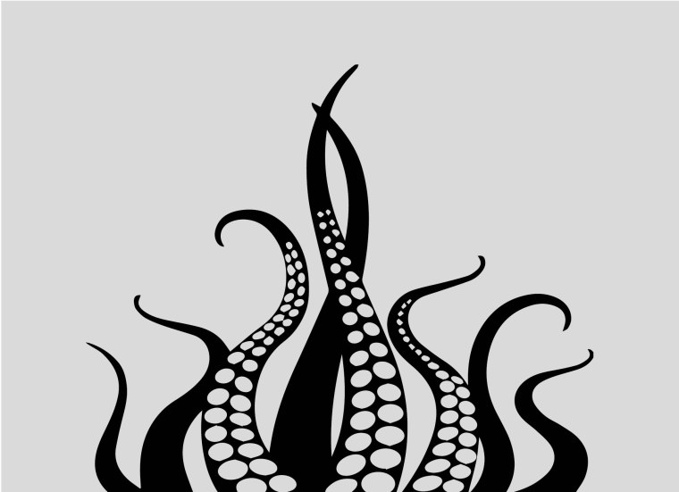 Щупальца осьминога вектор