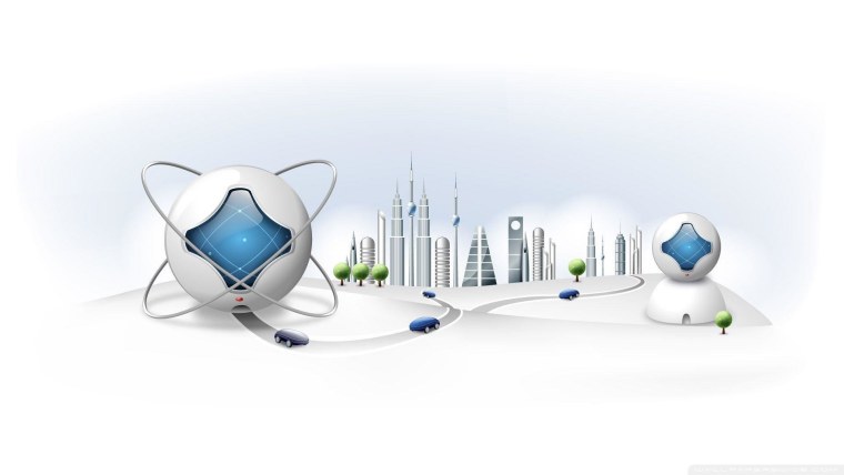 Технологии на белом фоне