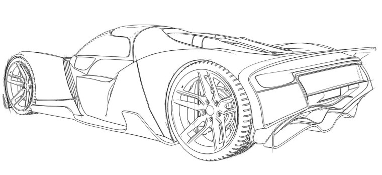 Рисовать Бугатти ЧИРОН