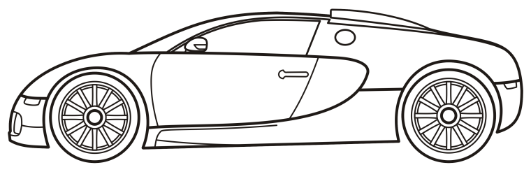 Рисовать Бугатти ЧИРОН