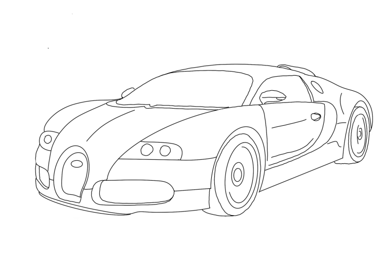 Бугатти ЧИРОН рисунок