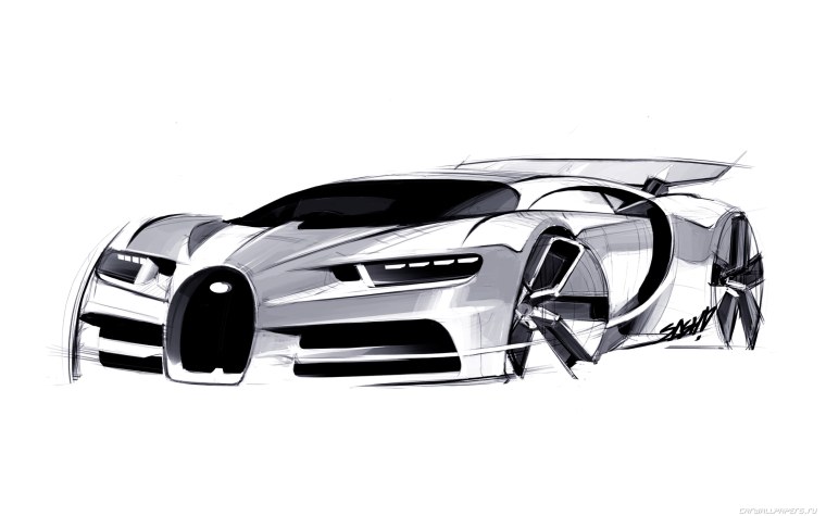 Раскраска для мальчиков 10 лет Бугатти Вейрон