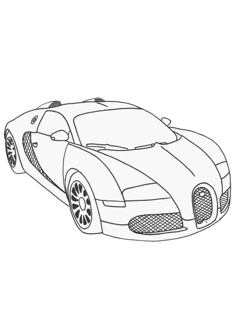 Bugatti Chiron скетчи