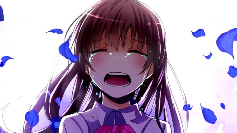 Аниме девочка плачет