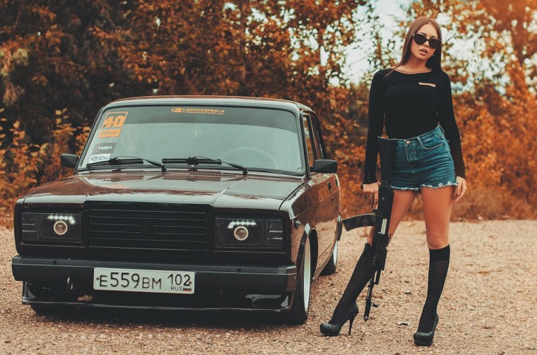 Машины ВАЗ 2107 бандитка