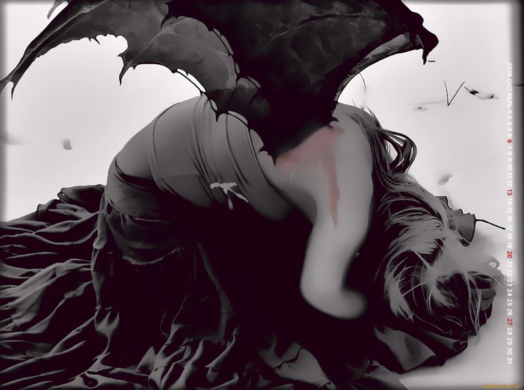 Разбитые сердца на черном фоне