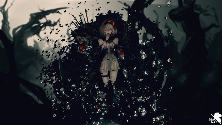 Мрачные аниме арты