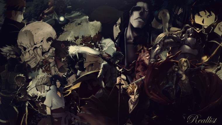 Мрачные обои на рабочий стол в стиле аниме