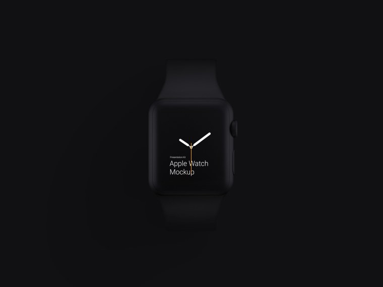 Часы на черном фоне