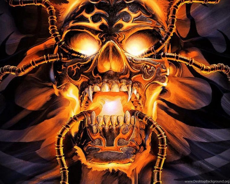 Огненный скелет