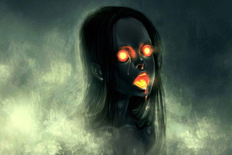 Неоновый череп