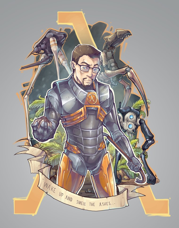 Half Life 2 Гордон Фримен арт