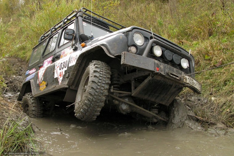 УАЗ 469 off Road в грязи