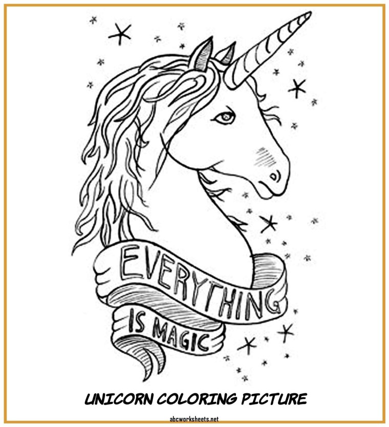 Единорог чб