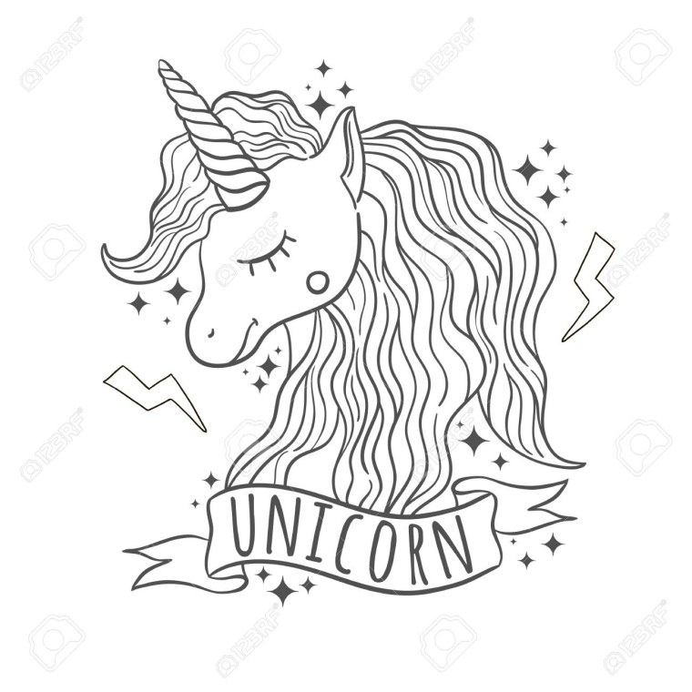 Наклейки Единороги для распечатки