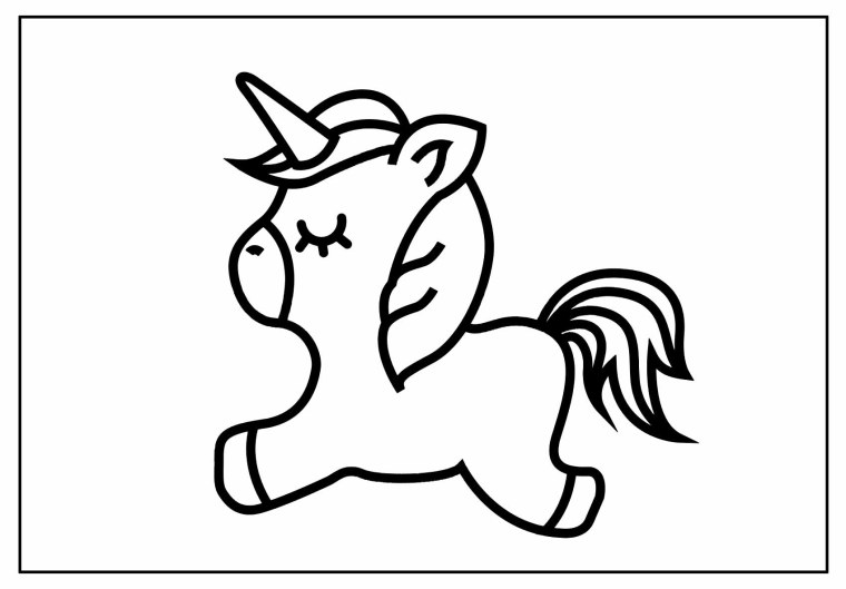 Единорог контур
