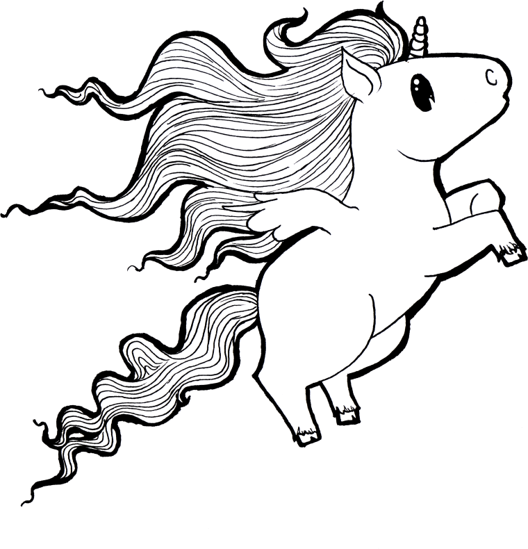 Единорог набросок