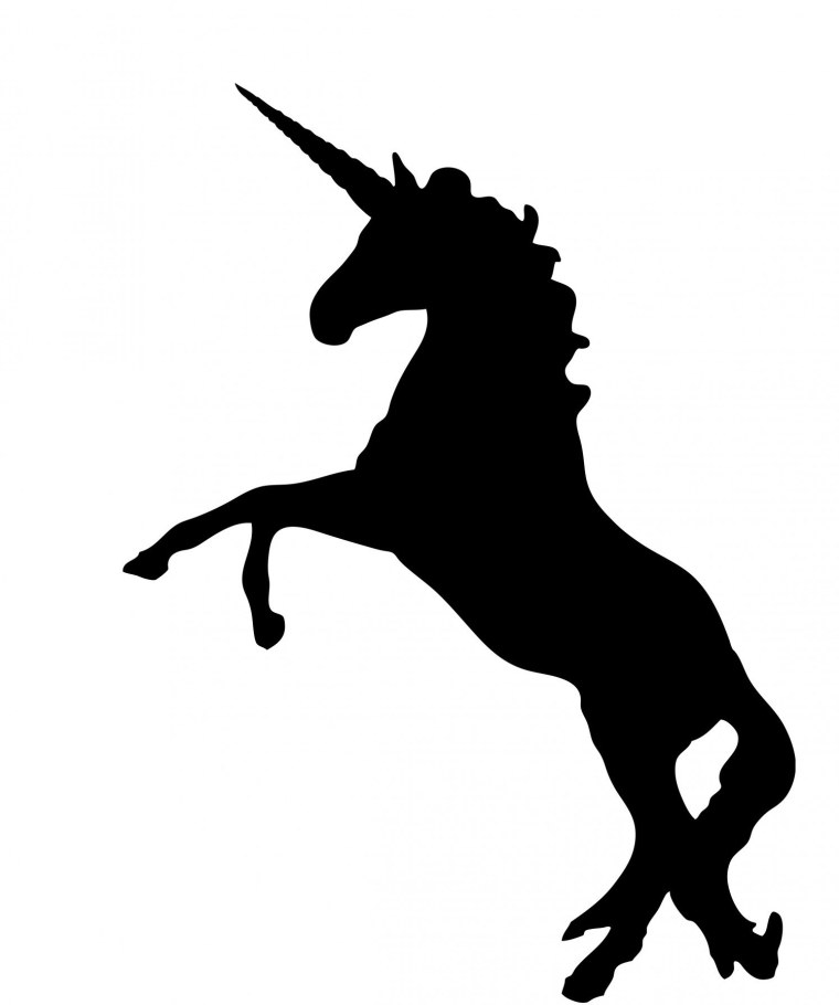 Единорог силуэт