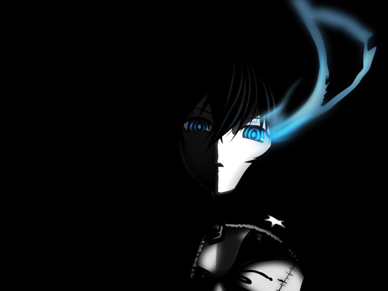Черный синий аниме