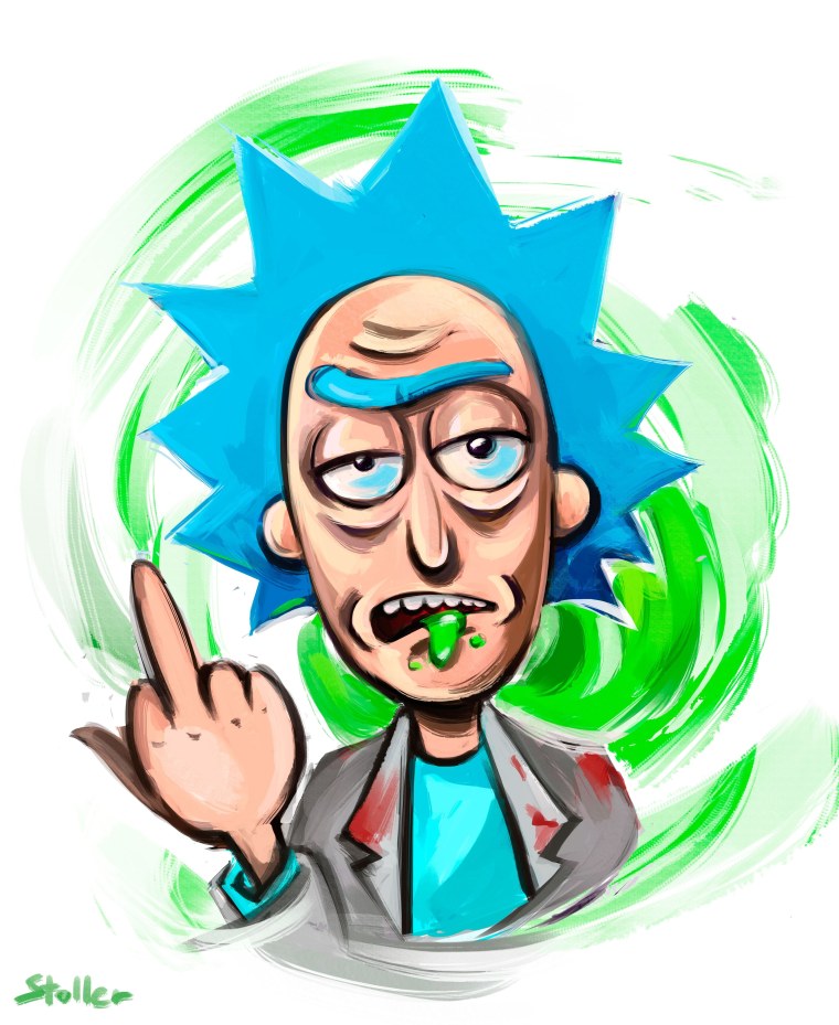 Рик и Морти глитч