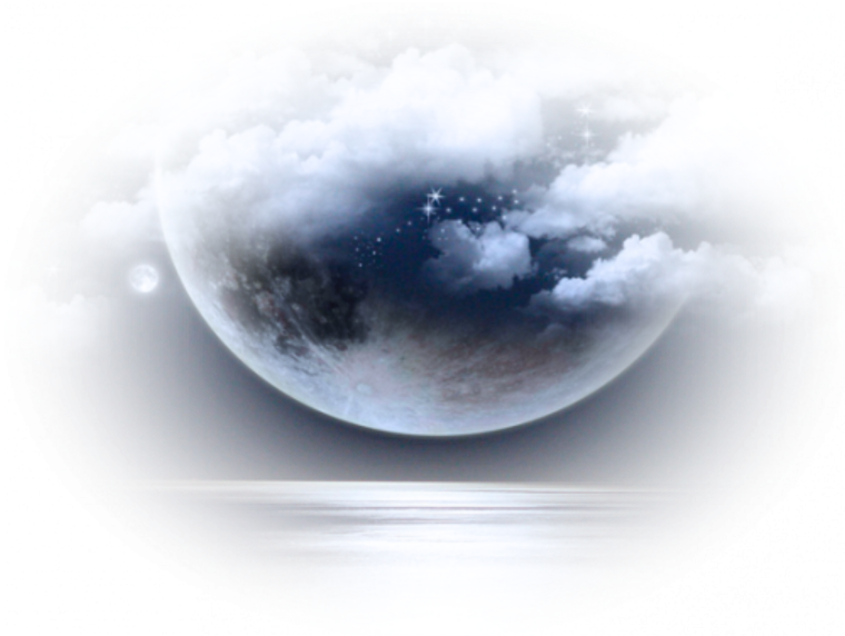 Ночь на прозрачном фоне