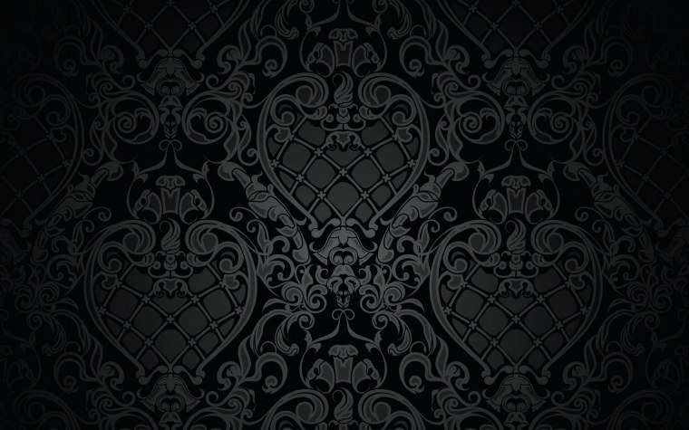 Черный фон с узорами