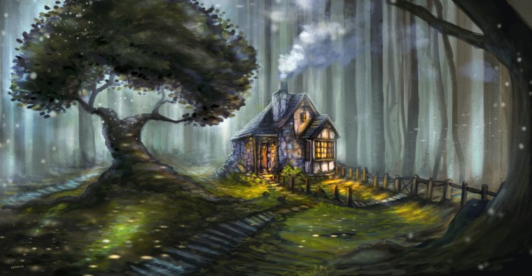 Волшебный домик в лесу