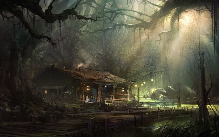 Домик на болоте