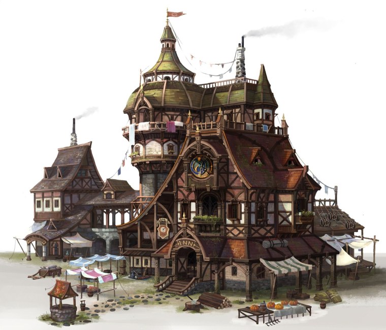 Гильдия приключенцев здание аниме