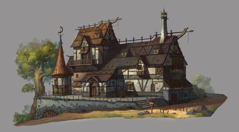 Домик концепт арт