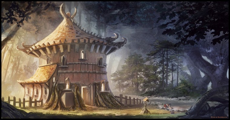 Круглые домики фэнтези