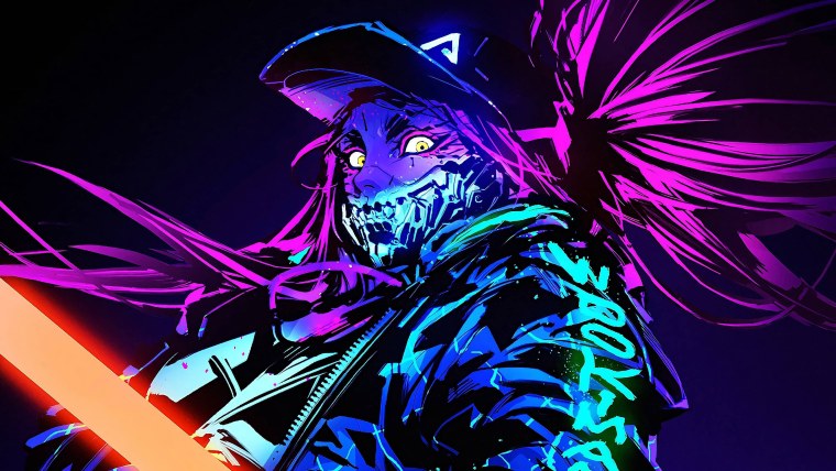 KDA Akali Neon 4k