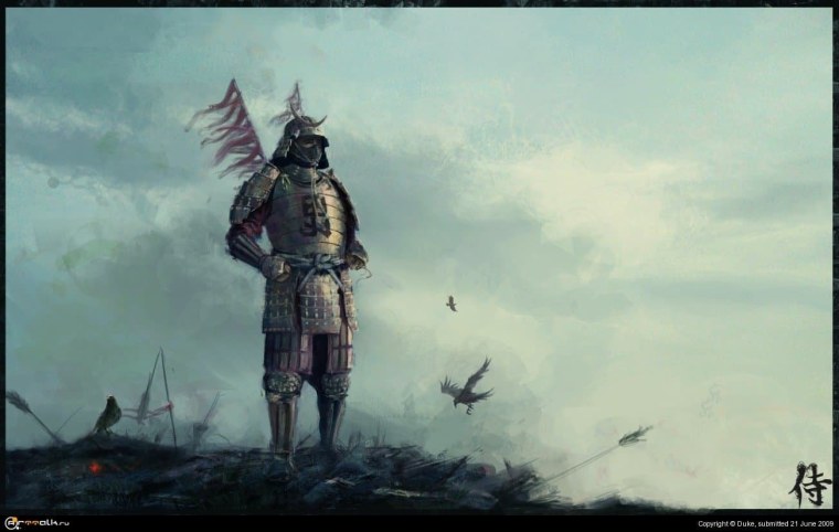 Самурай Ронин красный