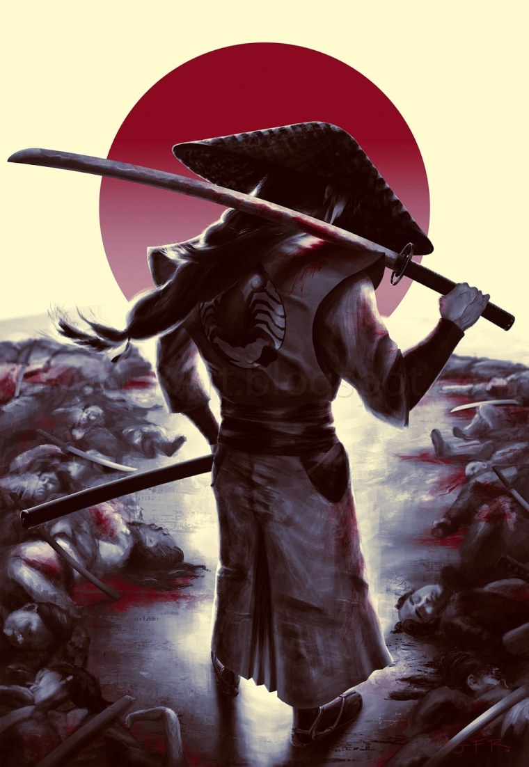 Самурай Ронин арт Япония