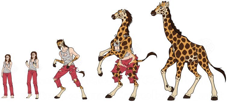 Превращение человека в жирафа