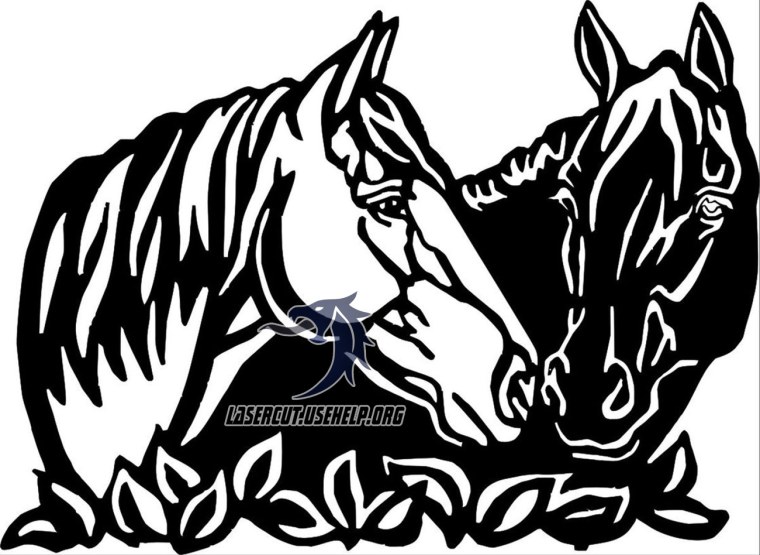 Лошади для гравировки на лазере