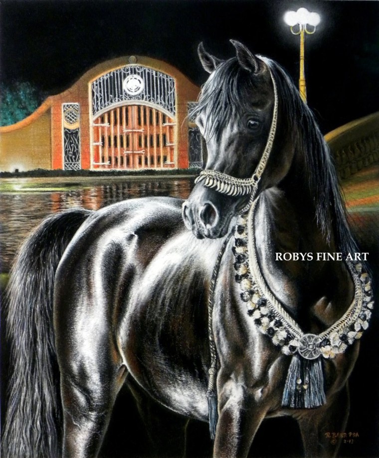 Арабский конь арт
