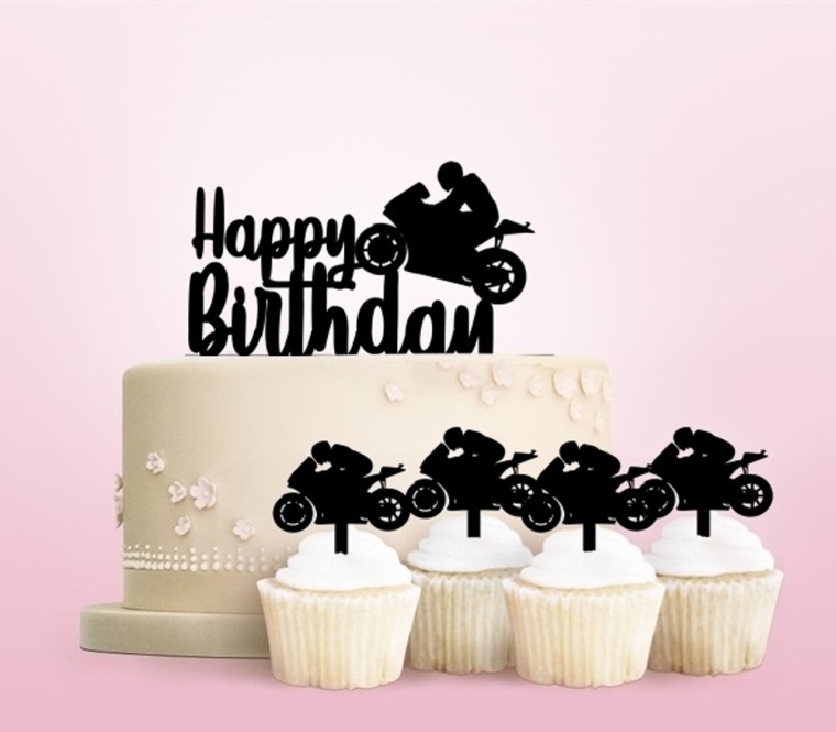 Wedding Cake Topper Motorcycle вектор