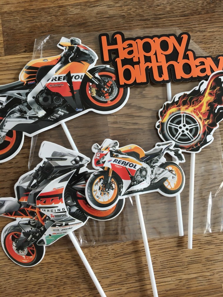 Топперы на торт мотоцикл