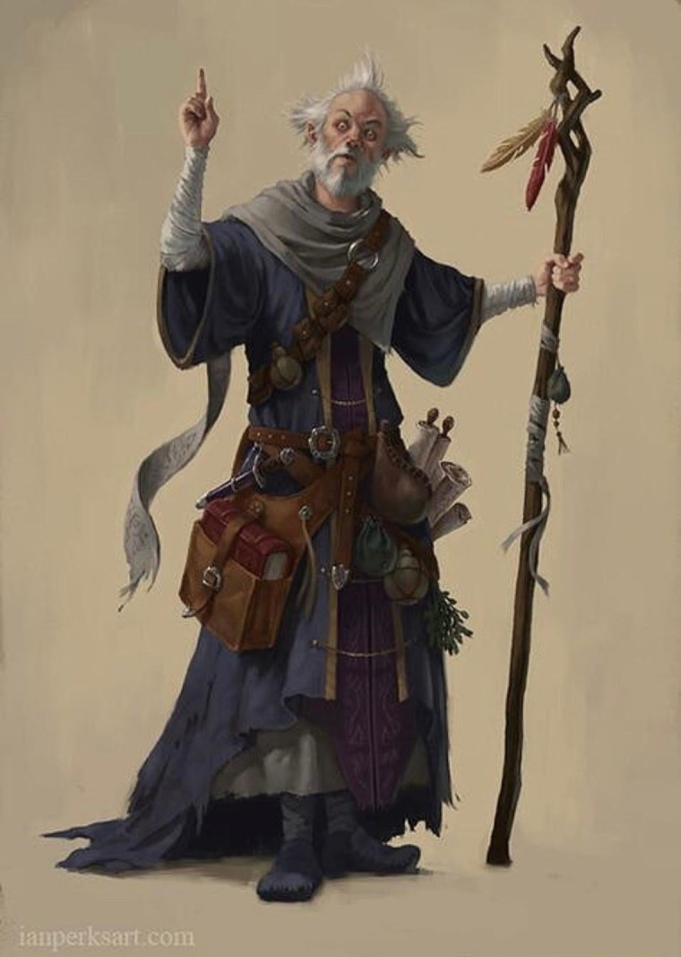 Монах старец арт ДНД